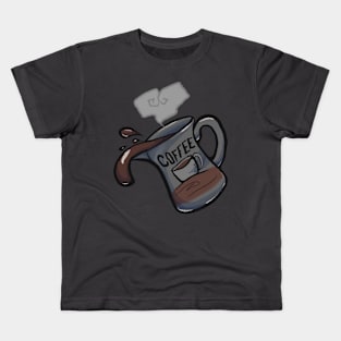 Creepy Coffee Love Kids T-Shirt